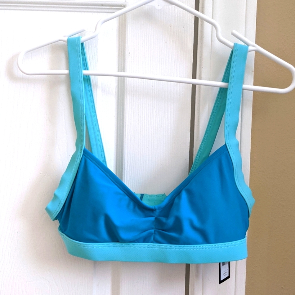 Marc Jacobs Teal Bikini Sport Top
